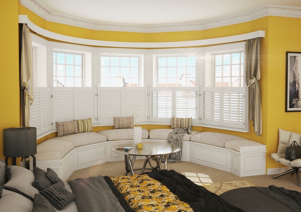 Can you add shutters to bay windows? Bay Shutters